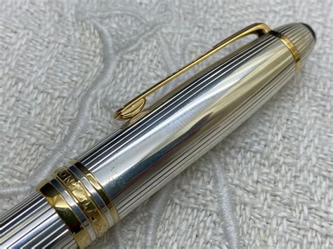 Montblanc Meisterstuck 146 LeGrand AG925 Solitaire Pinstripe Fountain