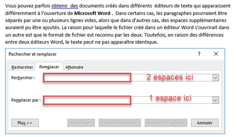 Supprimer Les Espaces En Double TROP Dans Microsoft Word