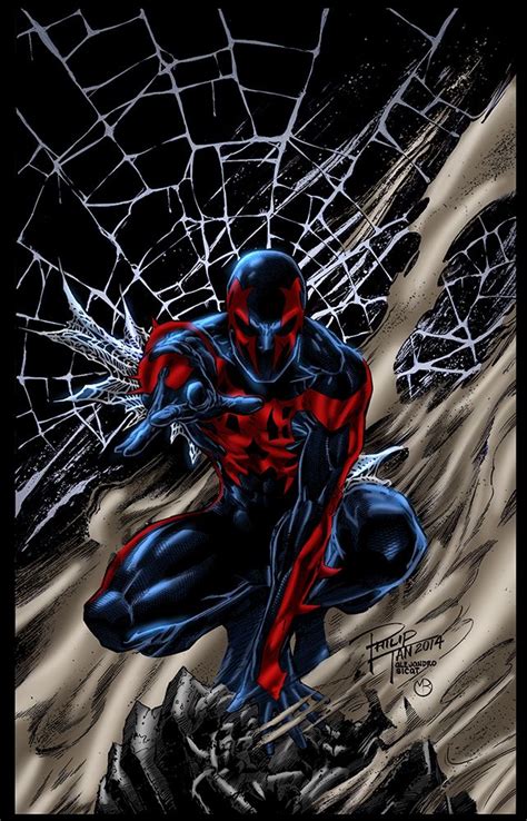 Spider Man 2099 By Marcbourcier On Deviantart Marvel Spiderman