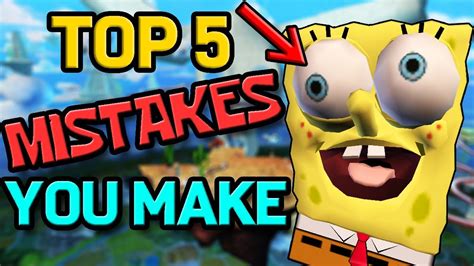 Top 5 Mistakes YOU Can Fix In SpongeBob SquarePants Battle For Bikini Bottom Speedruns YouTube