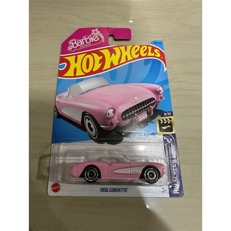 Hot Wheels 1956 Corvette PIink Barbie 2023 Shopee Malaysia