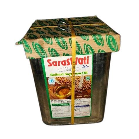 Soyabean Saraswati Refined Oil Tin Packaging Size Litre At Rs