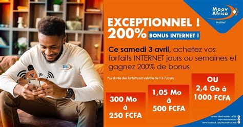 Moov Africa Malitel On Twitter Bonus Internet En Vous