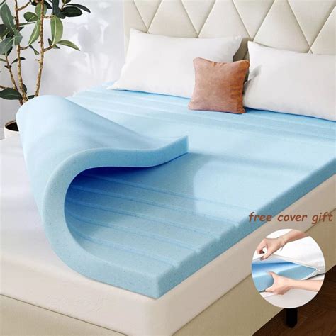 3 4 Inch Cooling Gel Memory Foam Mattress Topper Twin Full Queen King Size Pads