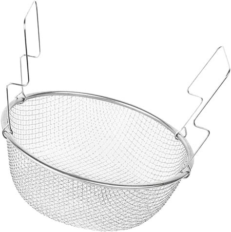 Round Stainless Steel Mesh Fried Basket Fry Fries Chips Potato With