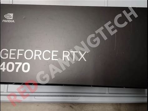 Geforce Rtx 4070的性能和盒子图片泄露。该卡可能采用双插槽设计，性能与rtx 3080相当 Notebookcheck Cn