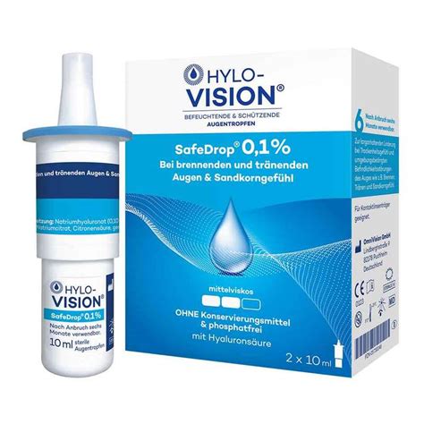 Hylo Vision Safedrop 0 1 Augentropfen 2X10 Ml Online Bei Pharmeo Kaufen