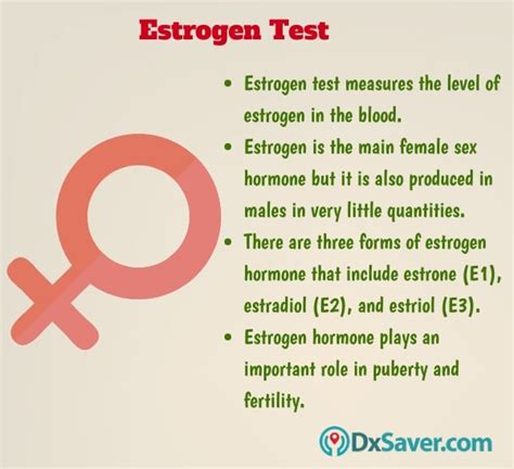 Get Lowest Estrogen Test Cost at $79 | Book Online Now - DxSaver.com