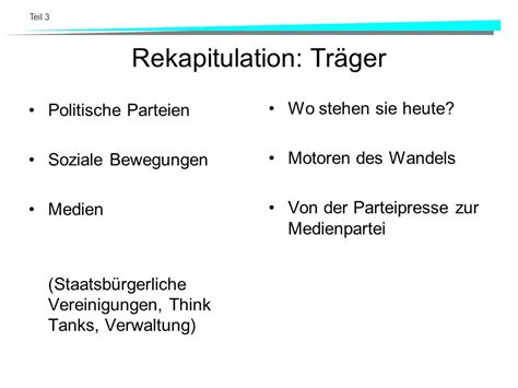 Teil 3 Ideen und Träger im Wandel ppt herunterladen