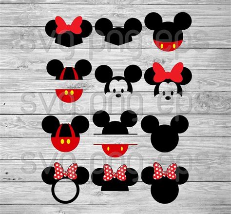 Disney Mickey Svg Files Vector For Cricut Disney Svg Disney Clipart