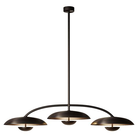 'Constellation 02 Regolith' Dark Bronze Brass Ceiling Pendants For Sale