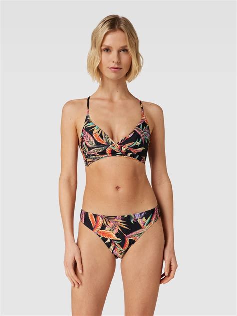 Kup online ONeill Top bikini z nadrukiem na całej powierzchni model BAAY czarny