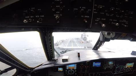 Video: landing an E-2 Hawkeye on a carrier : Flight Training Central