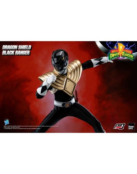 ThreeZero 3Z05910W0 Dragon Shield Black Ranger 1 6 Scale Action Figure