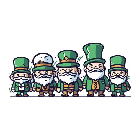 Premium Vector Cartoon Leprechauns St Patricks Day Vector Illustration