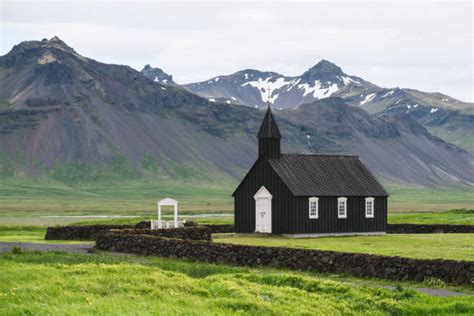 590 Black Church In Budir Iceland Stock Photos Pictures And Royalty