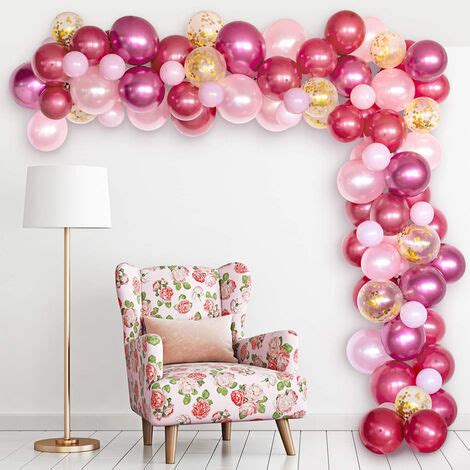 Kit Ghirlanda Di Palloncini Ad Arco Da Pezzi Per Palloncino Rosa