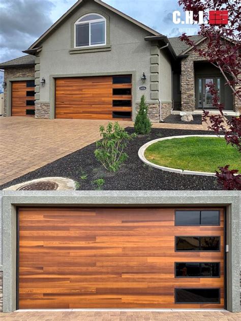 Wood Garage Doors With Windows Builders Villa