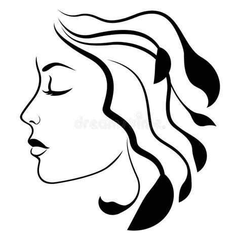 Abstract Beautiful Woman With A Naked Breast Stock Vector Illustration Of Body Beauty