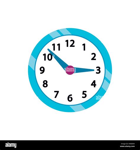 Blue Clockface Stock Vector Images Alamy