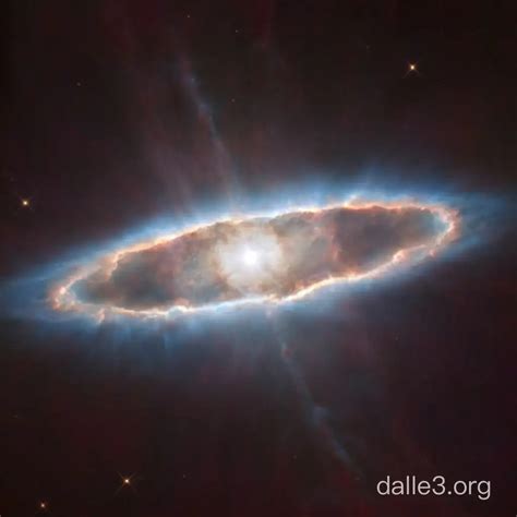 Stunning Hubble Image Lenticular Galaxy In Celestial Splendor Dalle3 AI