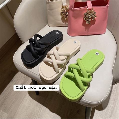 Mua Dép quai ngang đan chéo đế xuồng đi biển đi chơi cực hot DOZIMAX giá rẻ nhất TecKi Vn
