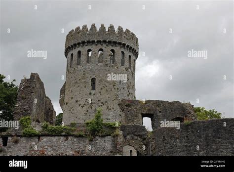 Circular Keep Of Nenagh Castle In County Tipperary Stock Photo Alamy