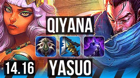 QIYANA Vs YASUO MID 69 Winrate Legendary 14 5 11 NA Master