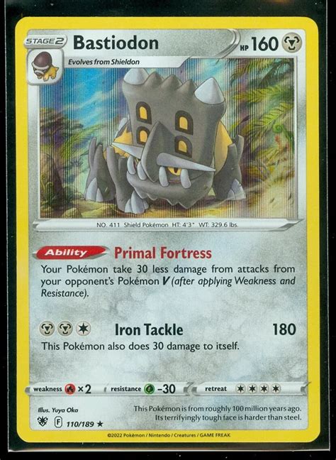 Pokemon Bastiodon Card