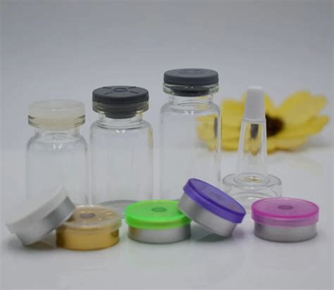 Pcs Clear Injection Glass Vial With Flip Off Cap Tear Off Cap Ml