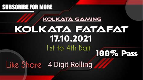 17 10 21 Kolkata Fatafat Tips Fatafat Best Tips Kolkata Ff Baji