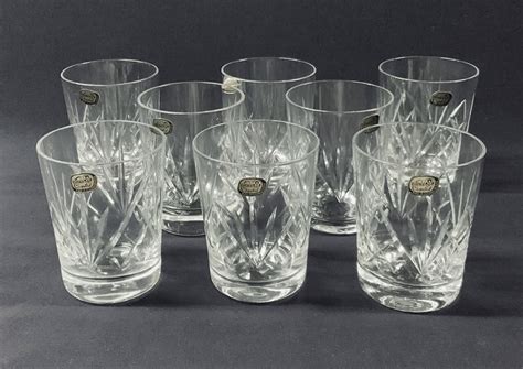 Bohemian Crystal Whiskey Glasses