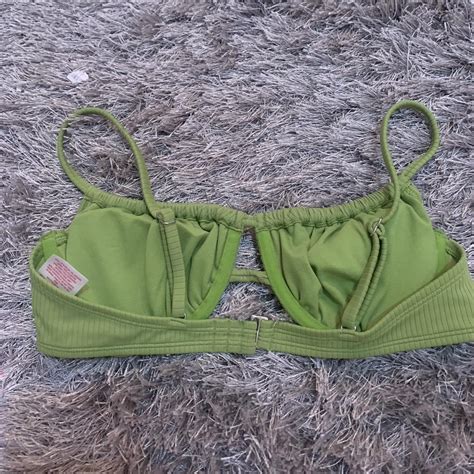 Xhilaration Women S Green And Khaki Bikini And Tankini Tops Depop