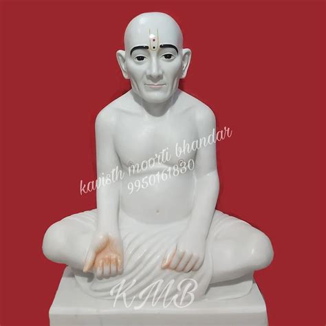 White Gajanan Maharaj Marble Statue For Worship Size Feet At Rs