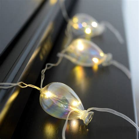 Light Up Hot Air Balloons Christmas Garland By DingaDing