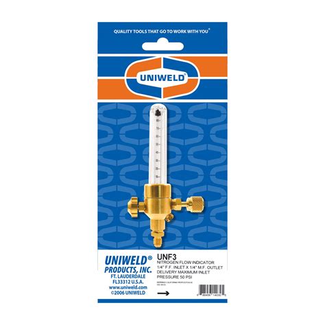 Nitrogen Flow Indicator UNF3 Uniweld Products Inc