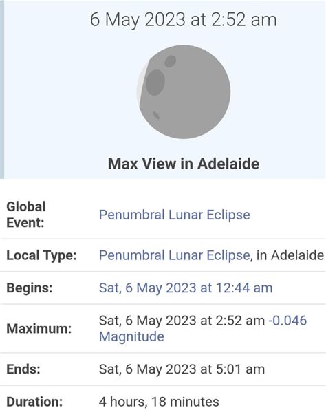 Lunar penumbral eclipse tonight : r/Adelaide