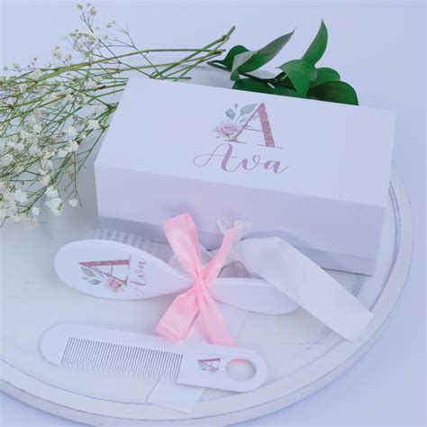 personalized baby gift personalized baby brush  comb set