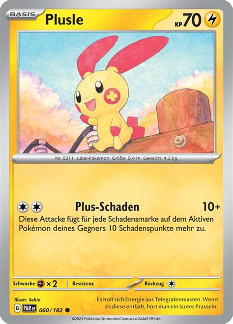 Plusle 060 182 Wert Bild Künstler Seltenheit Pokemonkarte de