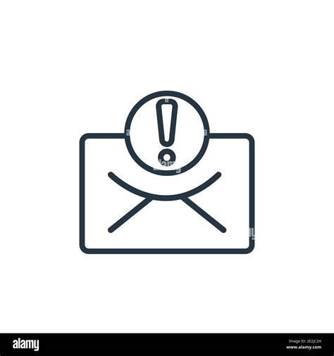 Spam Outline Vector Icon Thin Line Black Spam Icon Flat Vector Simple