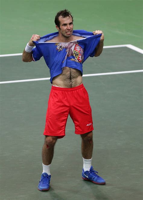 Radek Fought Like A Lion Which He Had On A Shirt Radek Stepanek