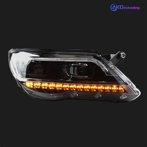 Akd Car Styling Head Lamp For Vw Tiguan 2007 2012 Passat B8 Styling Led Headlight Upgrade New