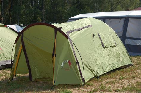 Палатка Indiana Tramp 4 Зеленый, Желтый — купить по цене 11128 руб. в ...
