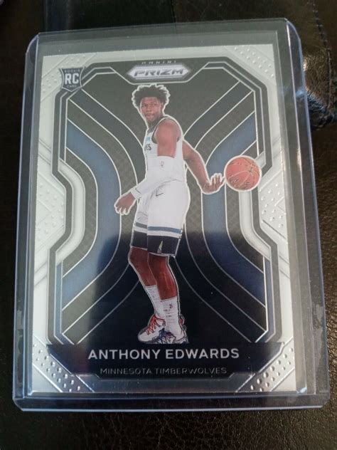 Panini Prizm Rookie Variation Anthony Edwards Rc For