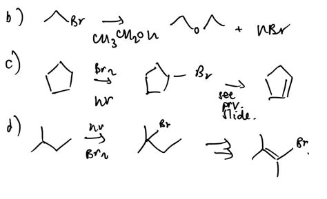 Solved Starting With The Compound Or Compounds Indicated In Each Part