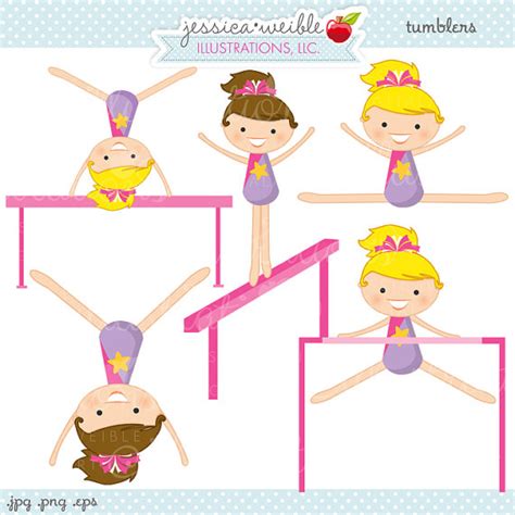 Get Moving with Cute Gymnastics Cliparts: Add Some Fun to Your Fitness ...