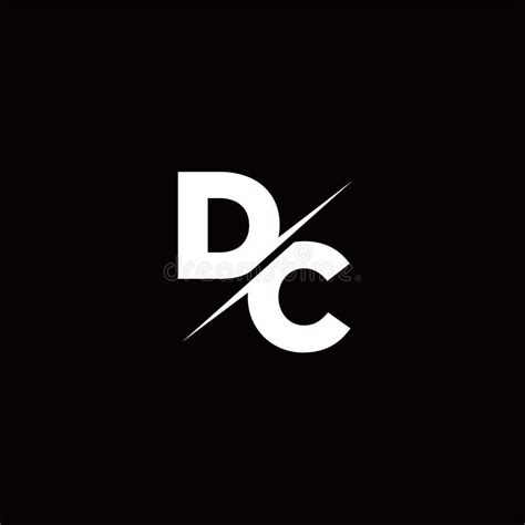 Modelo Do Logotipo Dc Letra Monograma Barra Designs De Logotipo