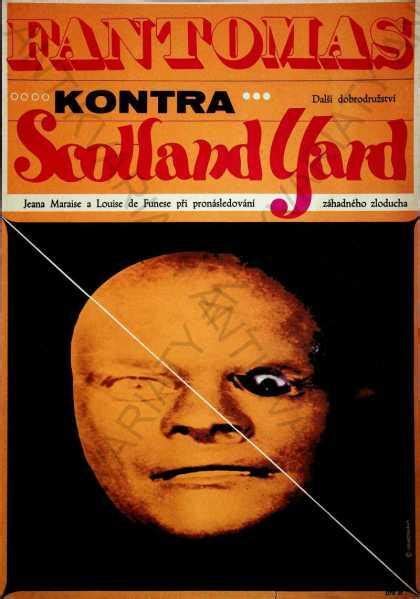 Fantomas kontra Scotland Yard film plakát A3 1969 Aukro