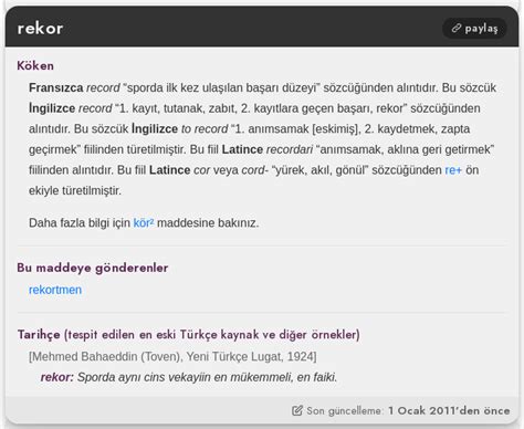 Günlük Etimoloji on Twitter sözcüğünden alıntıdır Bu sözcük