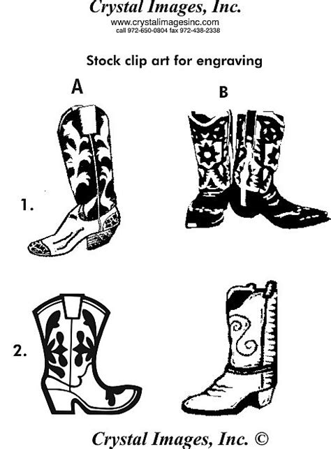 Cowboy Boot Clipart Outline Clip Art Library